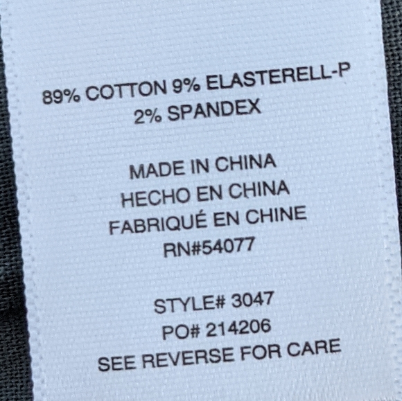 Cabi blue/gray grid print skinny denim stretch jeans. Size 8 - Picture 11 of 14